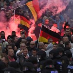 Rendkívüli készültség mellett tüntettek Chemnitzben
